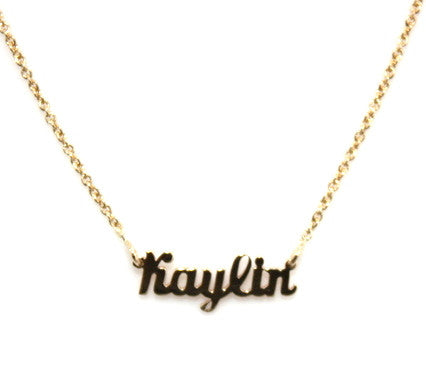 Three Name Selfie Necklace (special order)