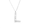 Art Deco Diamond Initial Necklace