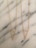 Ingenious Diamond Triangle Necklace