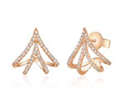 Flora Cuff Diamond Earrings