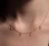 Multiple Petit Diamond Initials Necklace